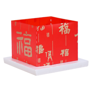 中秋节河灯许愿灯方形水灯led电子荷花灯复古防水上漂流莲花河灯