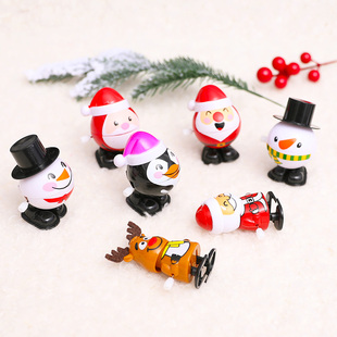 圣诞节跳跳玩具老人雪人鹿灵骷髅儿童宝宝小朋友礼物礼品发条玩具