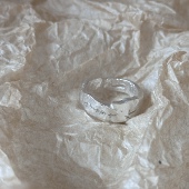 爱人999足银做旧开口可调节戒指男女同款 AMBSOM 亲吻你