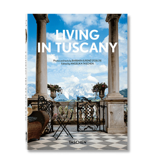 【现货】TASCHEN塔森[45周年纪念版]Living in Tuscany，生活在托斯卡纳意大利乡村住宅集锦进口原版图书