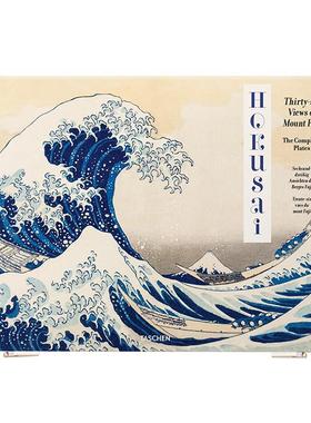 【预订】TASCHEN葛饰北斋：富岳三十六景 【XL 】Hokusai. Thirty-six Views  原版英文艺术画册画集 浮世绘木版画