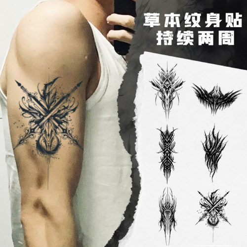 中国防水持久草本纹身贴仿真刺青