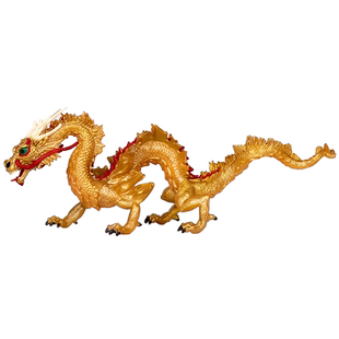 仿真神话动物玩具中国龙模型摆件塑料火凤凰模型五爪金龙儿男孩