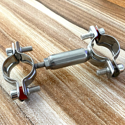 不锈钢管支架双层调节双