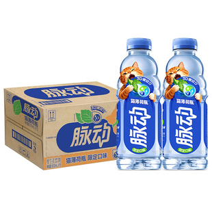 脉动猫薄荷瓶风味限定口味600ml*15瓶整箱包邮电解质维生素饮料