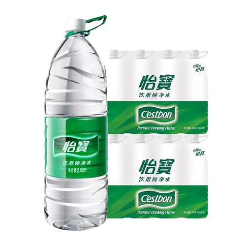 怡宝饮用纯净水2.08L*8瓶整箱包邮特批价大瓶装水非矿泉水