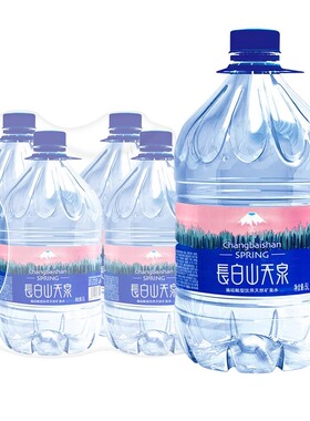 长白山天泉饮用天然矿泉水5L*4桶整箱特批价偏硅酸大瓶装水2L3L