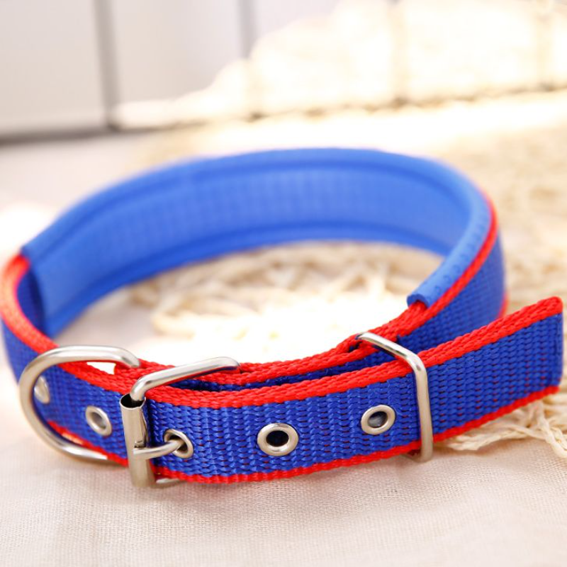 狗狗项圈牵引绳泡棉遛狗绳大型中型小型犬狗链子金毛脖圈