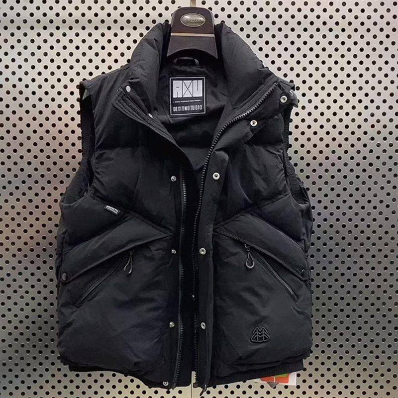 高端工装立领羽绒马甲男冬季情侣加厚潮牌休闲无袖外套白鸭绒坎肩,男装,羽绒马甲,淘宝优惠券,粉丝福利购,淘宝优惠卷