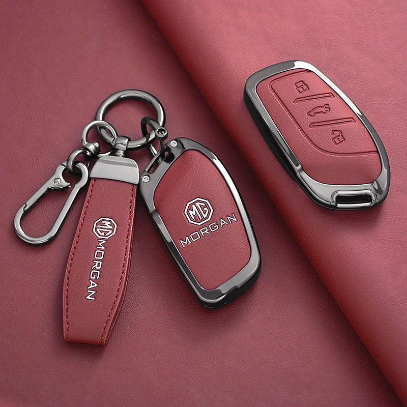 专用名爵6钥匙套天蝎座hs五mg5/3锐腾MG4ev6pro领航5zs壳rx3扣包