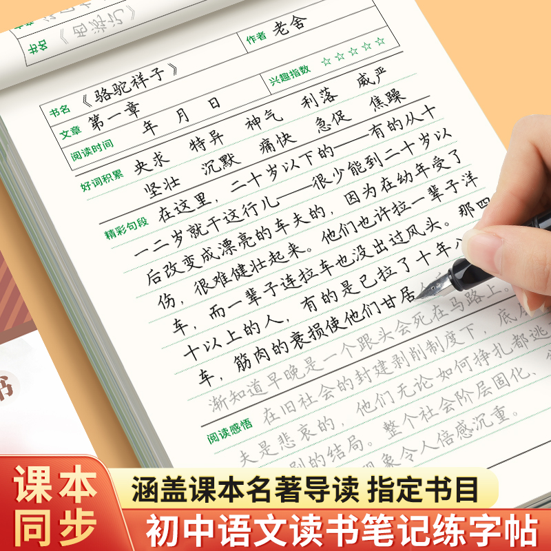 初中语文七八九年级同步读书笔记