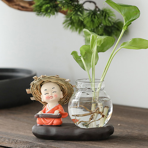 禅意花瓶客厅插花餐桌电视柜家居