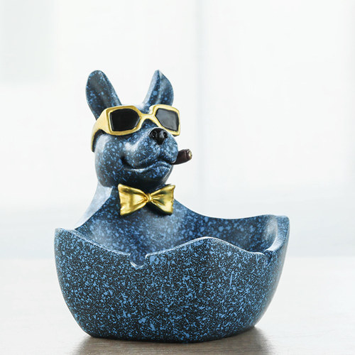 卡通狗潮流大号桌面收纳烟灰缸