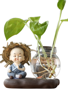 禅意花瓶客厅插花餐桌电视柜家居