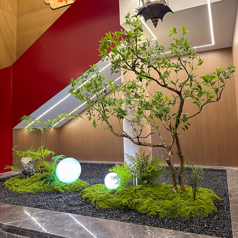 精品马醉木绿植造景橱窗植物室内彷真榕树装饰树大型假树简约景观