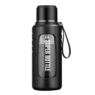 防摔大容量玻璃杯便携带盖高档男耐高温茶杯茶水分离高颜值泡茶杯