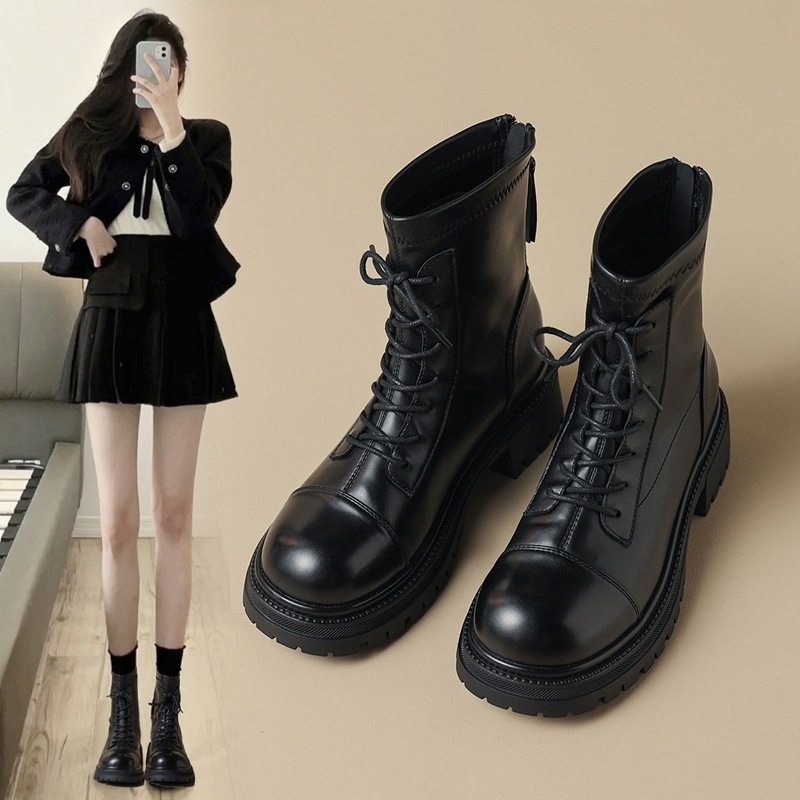 ZHR马丁靴女2023秋季新款英伦风烟筒靴厚底率性风潮酷马丁靴,女鞋,马丁靴,淘宝优惠券,粉丝福利购,淘宝优惠卷