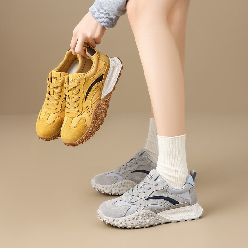 ZHR则则复古防滑德训鞋2025春秋新款百搭增高运动鞋泉州休闲鞋女,女鞋,德训鞋,淘宝优惠券,粉丝福利购,淘宝优惠卷
