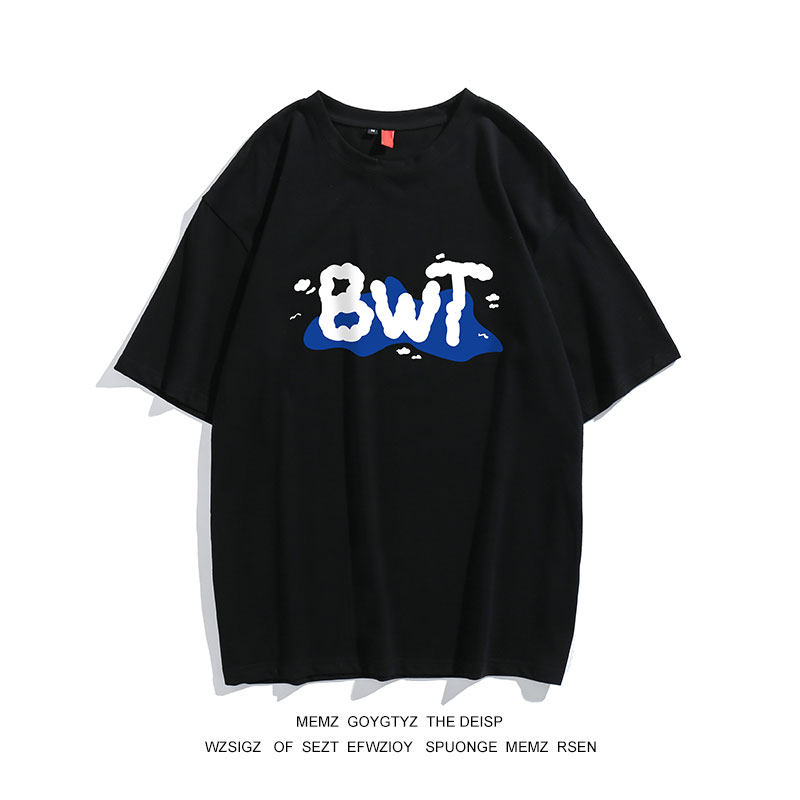 memz男士韩版潮牌学生款式宽松t恤衫国潮ins夏季新款印花短袖t恤