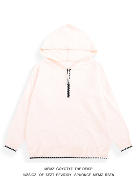 MEMZ复古秋冬季连帽拉链设计感百搭休闲毛衣男ins保暖针织衫上衣