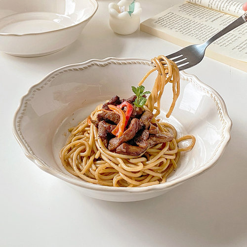 家用沙拉碗菜碗意面碗陶瓷碗