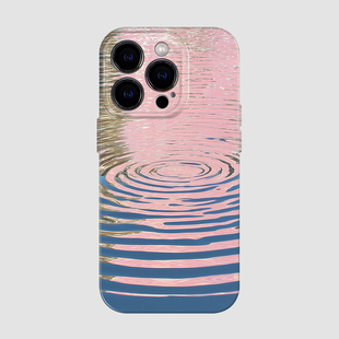 荡漾波纹Phone16苹果15promax原创14手机壳水墨画13mini小众艺术12创意耐脏xr适用nova14华为小米15pro手机套