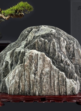 泰山石敢当室内室外客厅办公室靠山石头观光石天然原石假山摆件