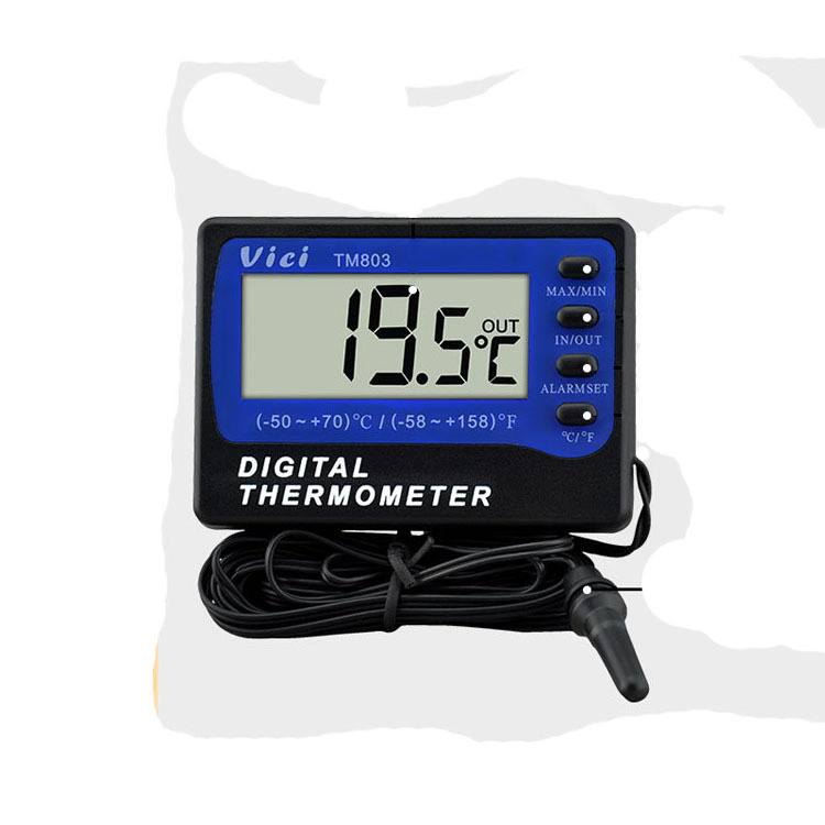 维希特TM803家用室内数显温度 智能高精度冰箱温湿度计鱼缸水温计