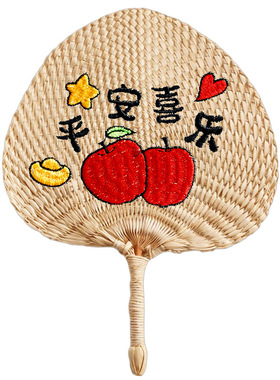 手工编织棕榈扇子夏季便携家用民宿蒲扇文艺草编纳凉手摇定制扇