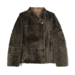 短款 52688 圆领皮毛一体外套