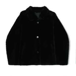 邢康莉甄选 皮毛一体外套 拉菲系列 翻领女款 52376 短款