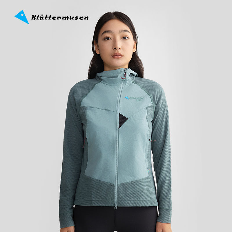 Klattermusen攀山鼠 户外保暖快干运动帽衫拉链版神鸦女款20681W