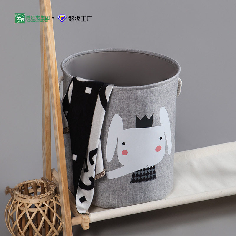 儿童玩具收纳桶布艺储物