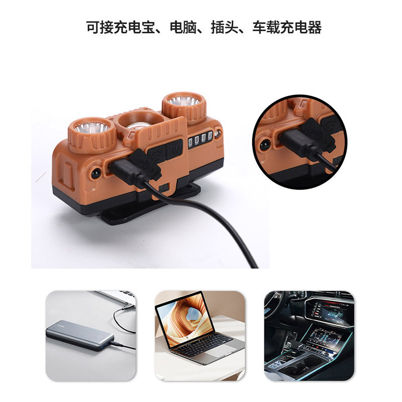 充电led头灯长续航锂电强