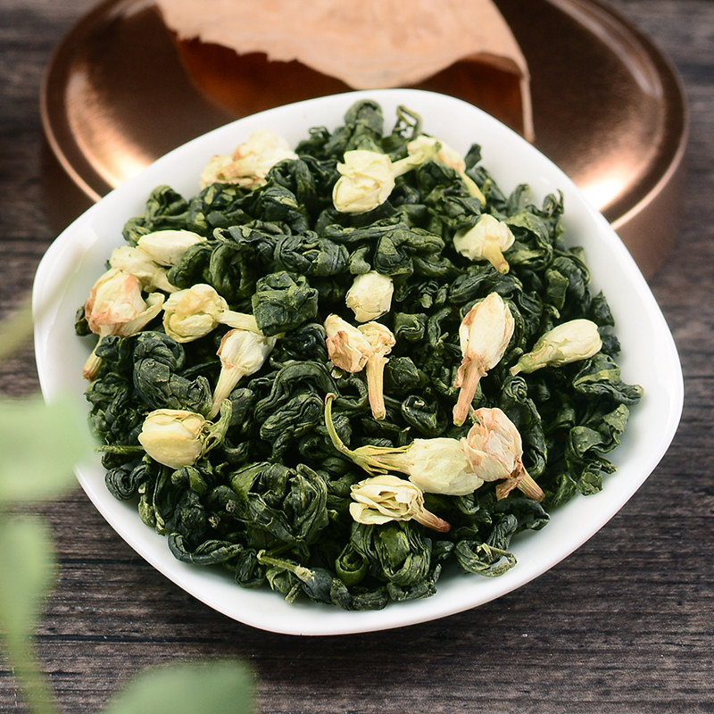 中国茗茶茉莉花茶浓香型精美瓷罐装 一份一罐 7款颜色随机发