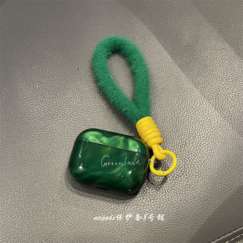 简约晕染绿色英文适用于苹果airpods1代2代耳机壳3代pro4代保护套,3C数码配件,耳机保护套,淘宝优惠券,粉丝福利购,淘宝优惠卷