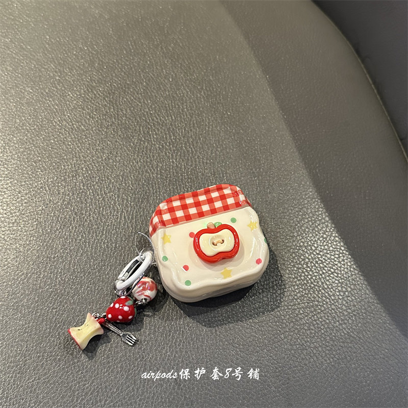 可爱立体苹果适用于airpods pro3代4代蓝牙保护套2代耳机壳,3C数码配件,耳机保护套,淘宝优惠券,粉丝福利购,淘宝优惠卷