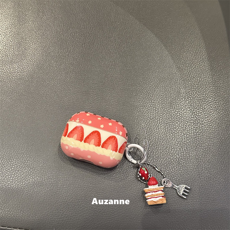 小众可爱草莓适用于airpodspro2代3代蓝牙耳机壳保护套4代,3C数码配件,耳机保护套,淘宝优惠券,粉丝福利购,淘宝优惠卷