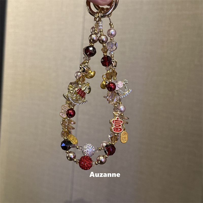 可爱卡通暴富小马手机挂链车钥匙书包挂坠airpods耳机壳挂饰品,3C数码配件,手机挂件/手机链,淘宝优惠券,粉丝福利购,淘宝优惠卷