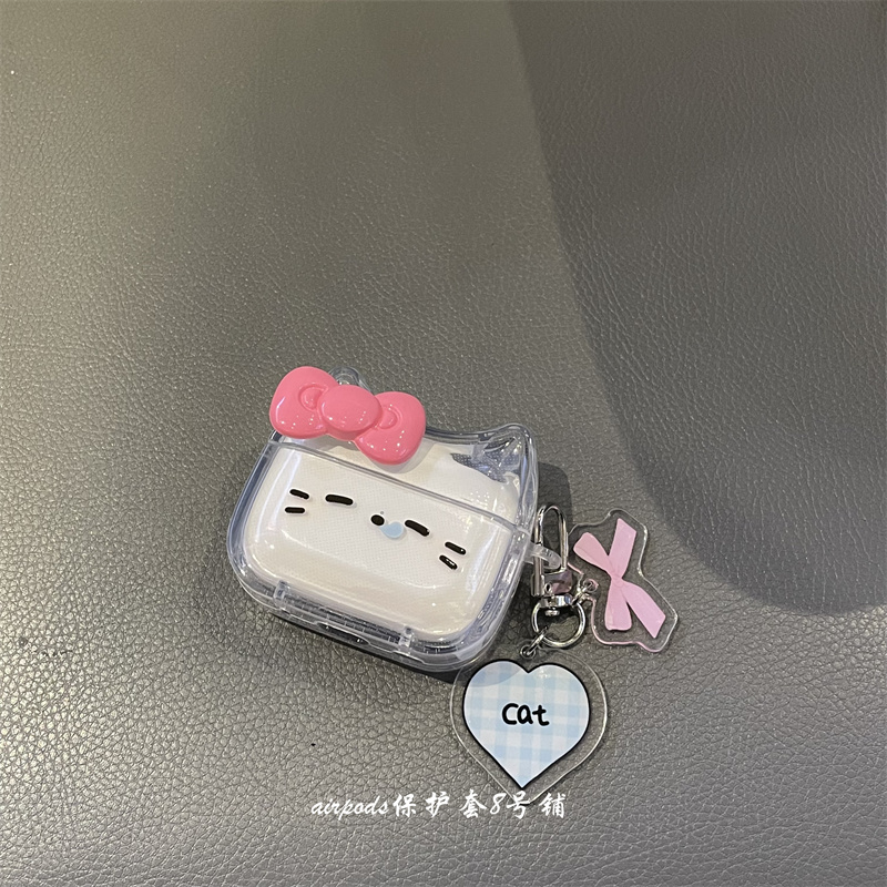 ins可爱无语小猫咪耳机壳