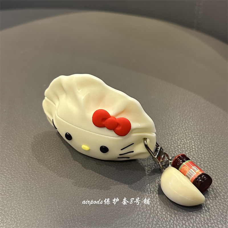 可爱饺子小猫咪耳机壳