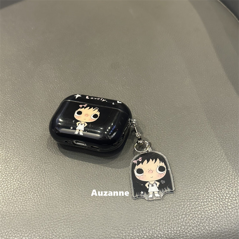 可爱女孩耳机壳保护套