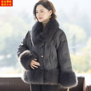 40岁50妈妈羽绒服短款洋气时尚冬装外套2025新款中老年女士上衣服