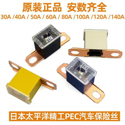 进口PEC汽车电瓶蓄电池保险丝发电机主电源总保险80A100A120A140A