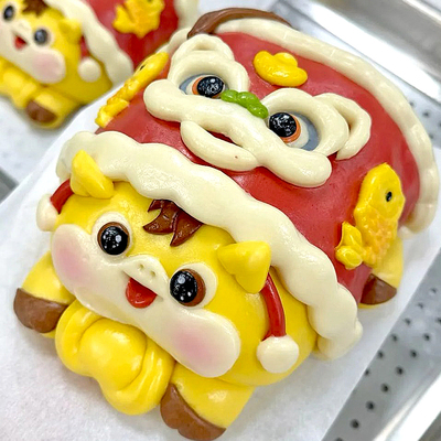 手工发财元宝马花糕礼盒花样馒头花馍饽饽福袋柿子馍馍糕点送老人