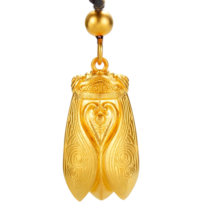 实心一鸣惊人挂件古法黄金定制