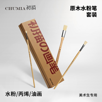 初描专业扇形学生平头画画水粉笔