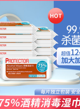 便携式抑菌加大独立包装消毒湿巾