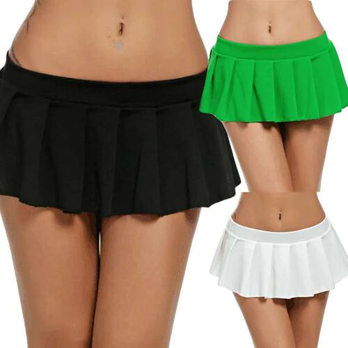 Solid color low waisted casual mini skirt 纯色低腰休闲超短裙