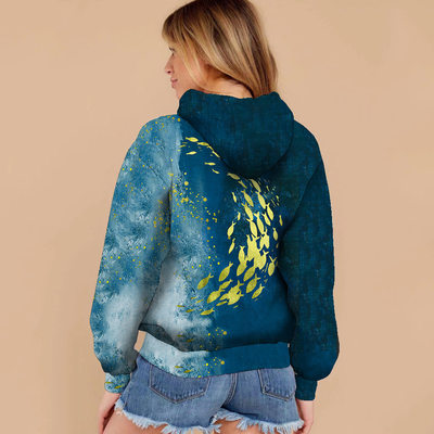 New coat Street trendsetter printed loose Hoodie